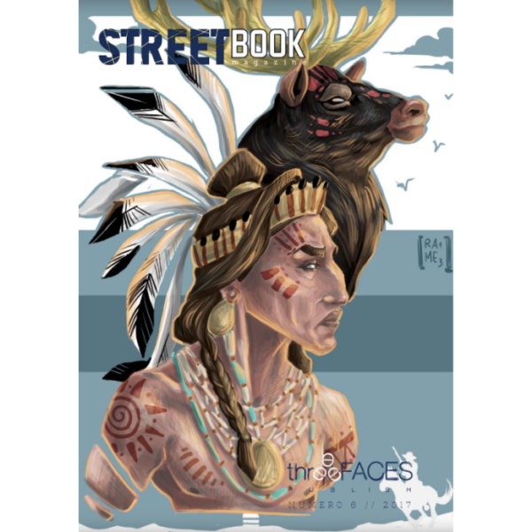 StreetBook Magazine #6, copertina artista Rame13, Three Faces